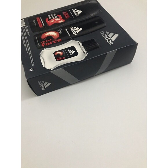 Adidas Team Force Set Of 3- EUA De Toilette Body Hair Face Gel & Deo Body Spray - Picture 3 of 10